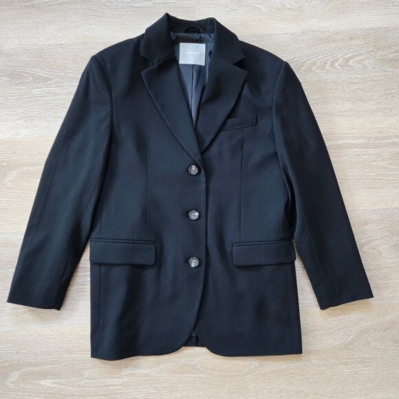 Everlane Italian Wool Blazer Oversized Fit Structured Notch Collar Size 2 NWOT - Picture 17 of 17